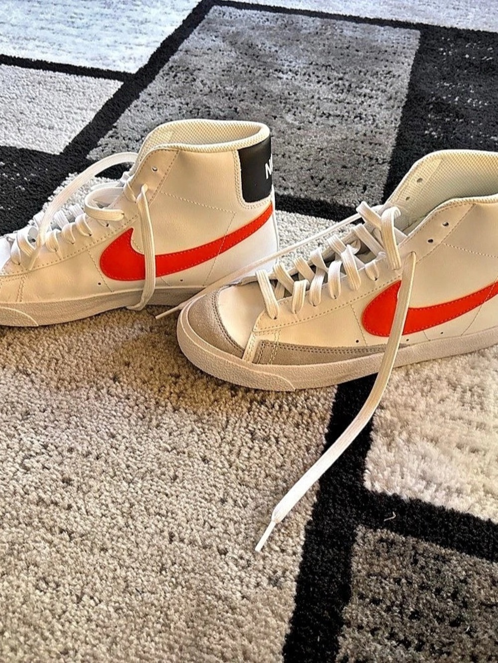 Nike Blazer Mid '77 Vintage White Mantra Orange & Orange Sneakers